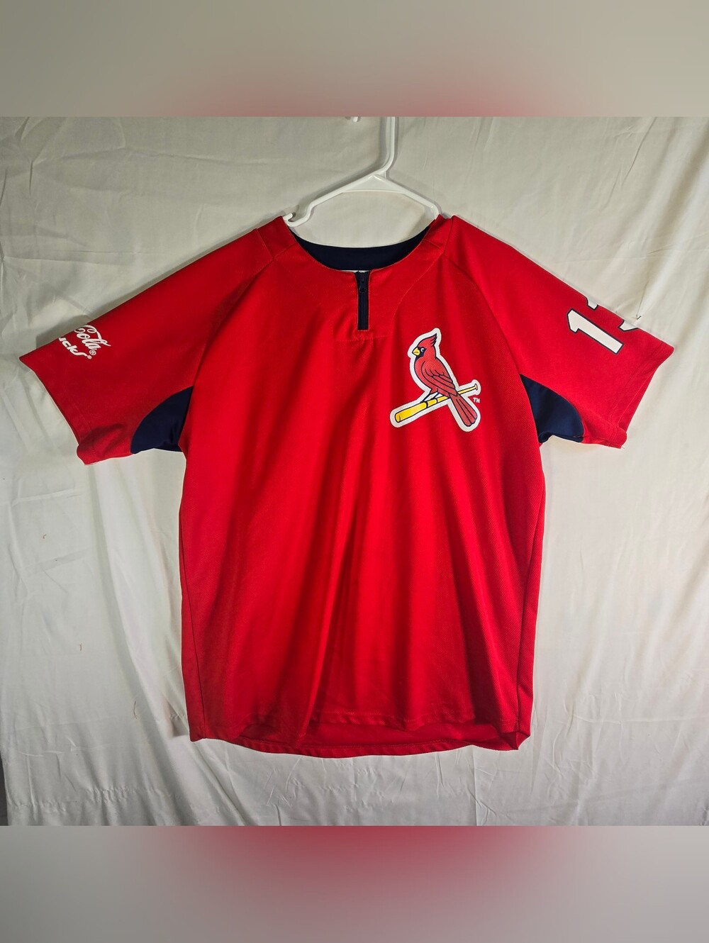 St. Louis Cardinals Red Short-Sleeve Baseball Jersey #13